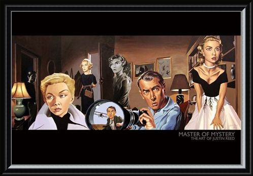 Framed Framed Master of Mystery (North by Northwest) - The Art of Justin Reed