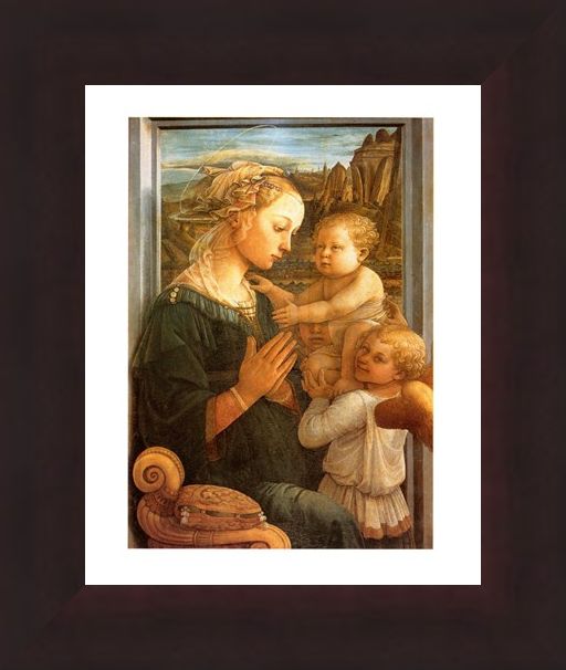 Framed Framed Madonna Col Bambino - Filippo Lippi