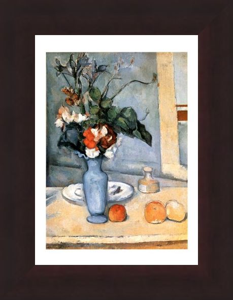 Framed Framed Il Vaso Blu - Paul Cezanne