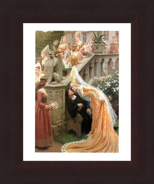 Framed Framed Alain Chartier - Edmund Blair Leighton
