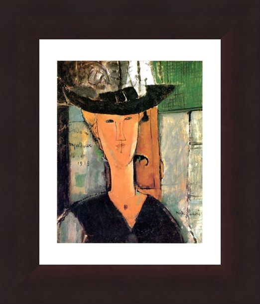 Framed Framed Madame Pompadour - Amedeo Modigliani