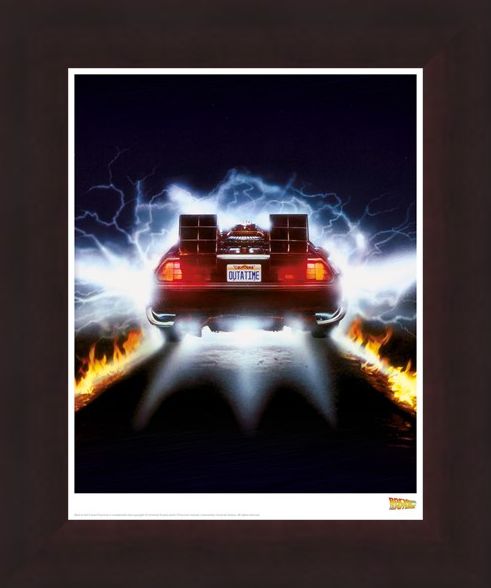 Framed Framed Delorean Fire - Back To The Future