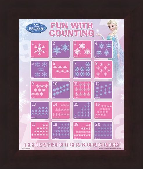 Framed Framed Fun With Counting - Disney's Frozen