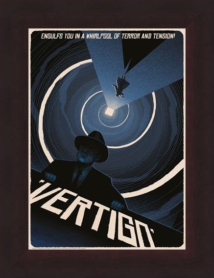 Framed Framed Vertigo - Alfred Hitchcock