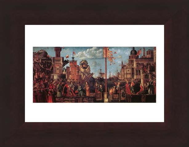 Framed Framed Incontro Di S. Orsola Con Lo Sposo - Carpaccio