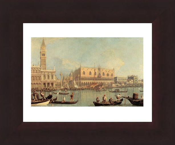 Framed Framed Veduta Del Palazzo Ducale - Canaletto