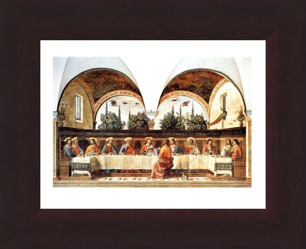 Framed Framed L'ultima Cena - Domenico Ghirlandaio