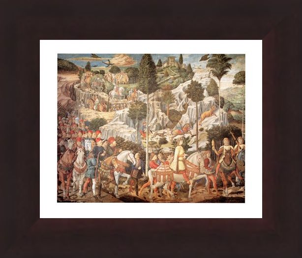 Framed Framed Corteo Dei Re Magi - Benozzo Gozzoli