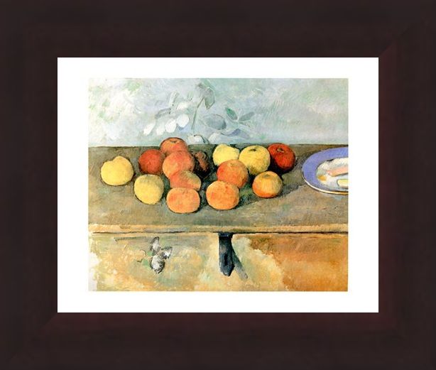 Framed Framed Mele E Biscotti - Paul Cezanne