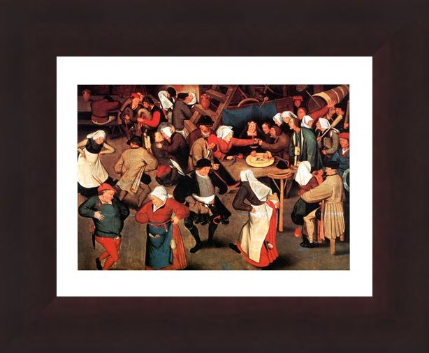 Framed Framed Nozze Di Contadini - Pieter Bruegel Il Vecchio