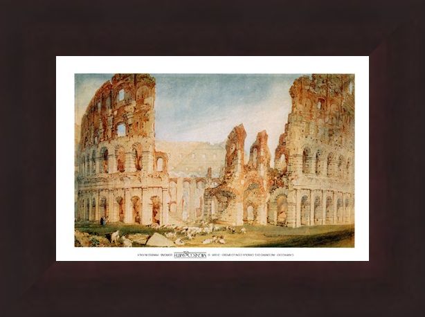 Framed Framed Il Colosseo - Joseph Mallord William Turner
