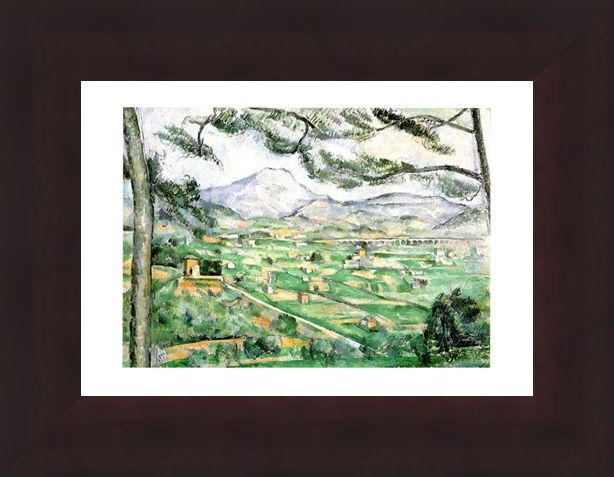 Framed Framed La Montagna Di Sainte-Victoire - Paul Cezanne