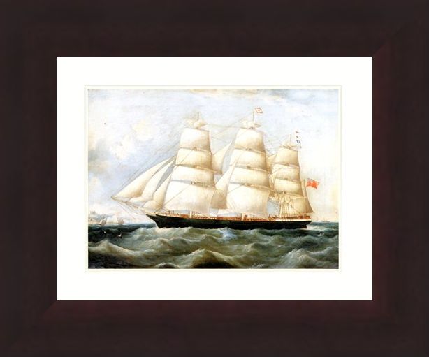 Framed Framed The Ship 'Lake Lemon' - Antonio Jacobsen