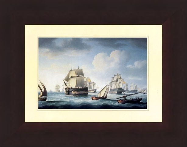 Framed Framed The Battle Of Trafalgar - Naval Warfare
