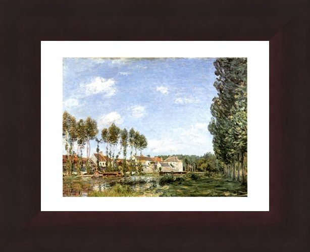 Framed Framed Moret Bords Du Loing - Alfred Sisley