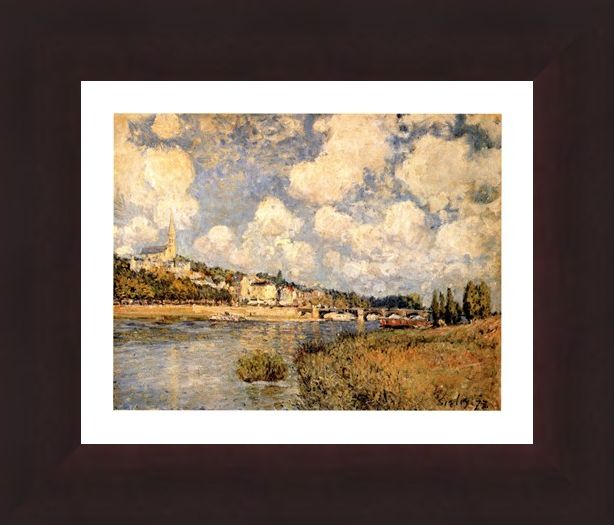Framed Framed Sainte Cloud - Alfred Sisley