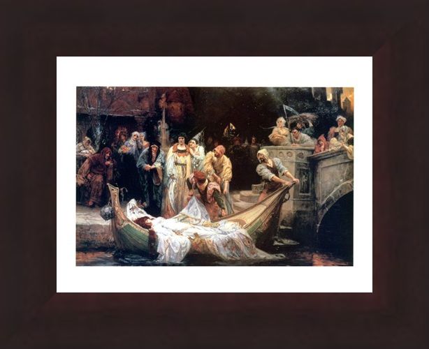 Framed Framed The Lady Of Shalott - G E Robertson