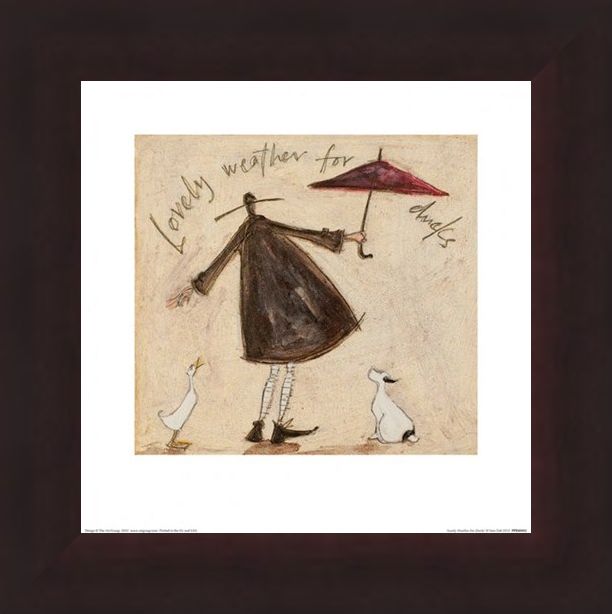 Framed Framed Lovely Weather for Ducks - Sam Toft
