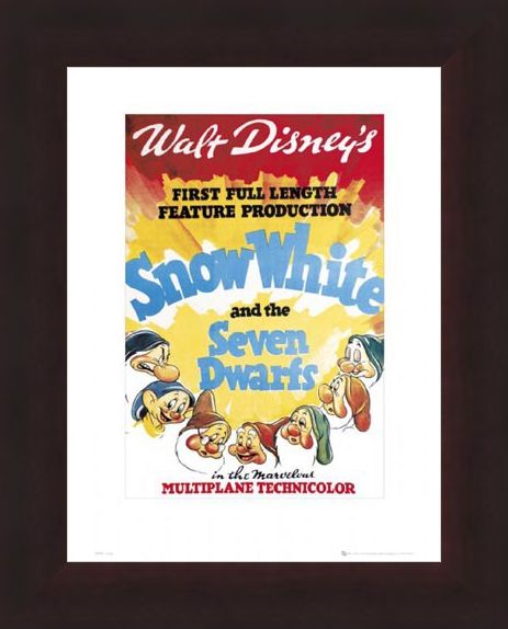 Framed Framed Snow White Original Movie Score - Walt Disney's Snow White and The Seven Dwarves