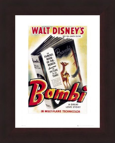 Framed Framed Bambi Original Movie Score - Walt Disney's Bambi