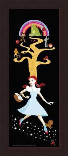 Framed Framed Follow the Yellow Brick Road - Wizard of Oz