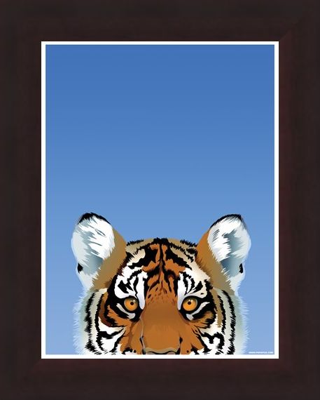 Framed Framed Tiger - Inquisitive Creatures