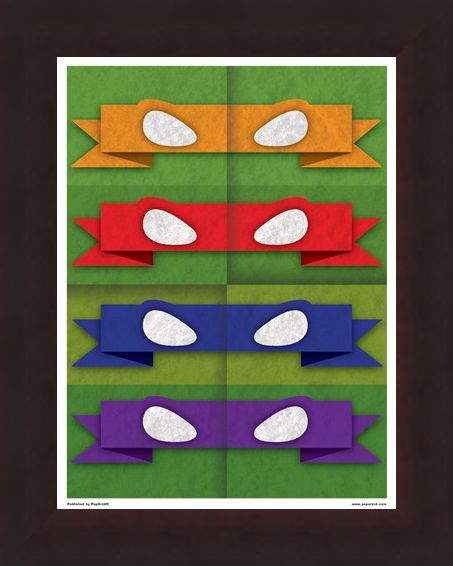 Framed Framed Minimal Movies: Teenage Mutant Ninja Turtles - Eye Masks
