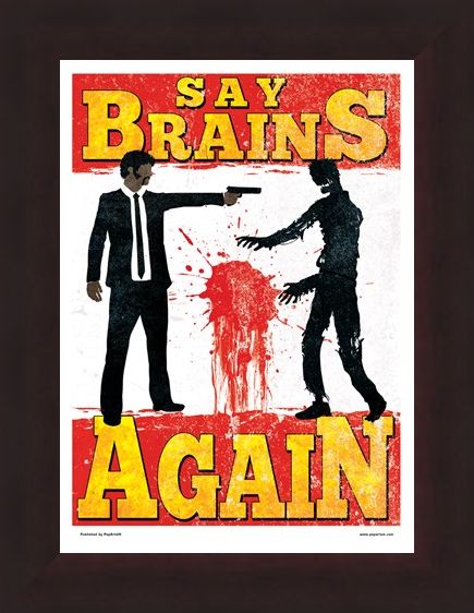 Framed Framed Say Brains Again - Brain Dead