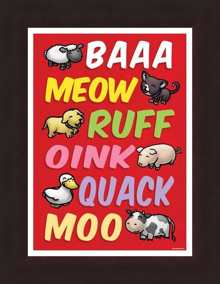 Framed Framed Animal Sounds - Cute Animal Language
