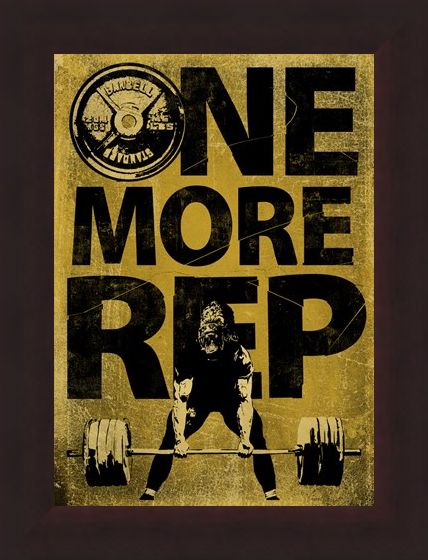 Framed Framed Don't Give Up - One More Rep