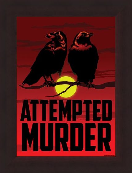 Framed Framed Attempted Murder Mini Poster - Crows