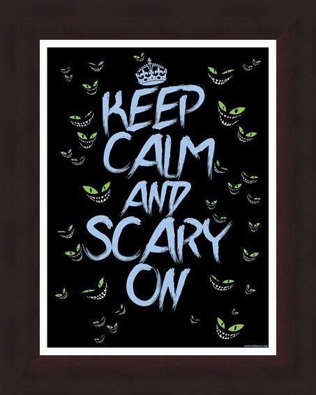 Framed Framed Keep Calm & Scary On Mini Poster - Keep Calm