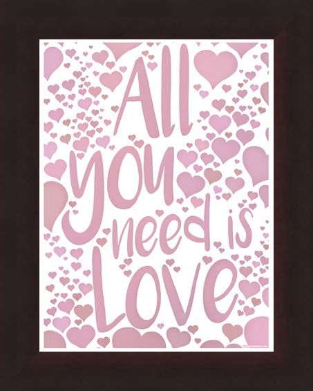 Framed Framed All You Need Is Love - Love Speaks
