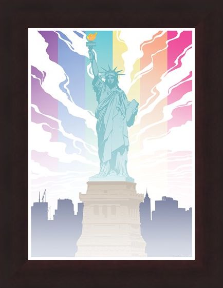 Framed Framed Lady Liberty - Pride