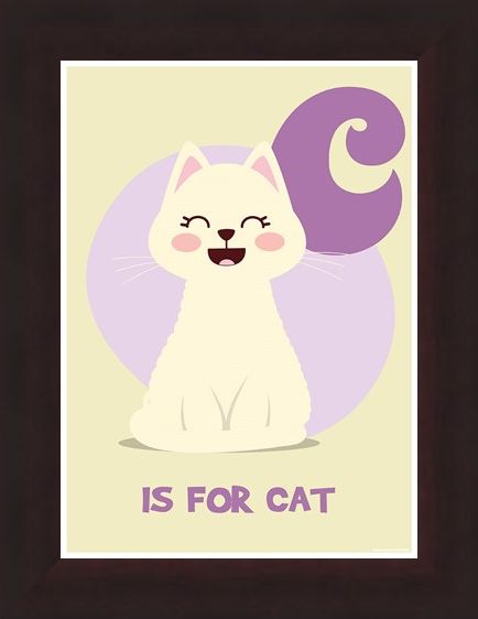 Framed Framed C...is for Cat - Animal Alphabet