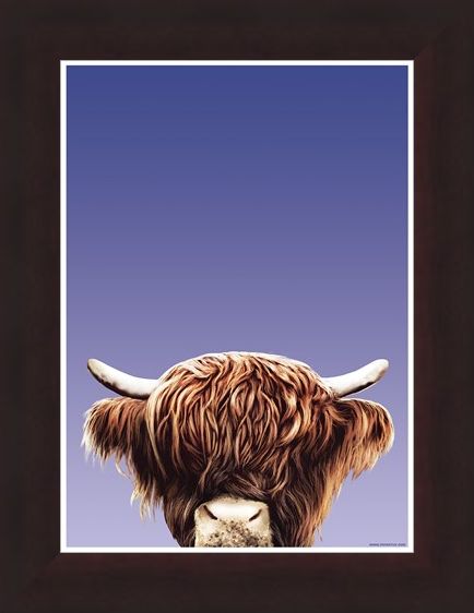 Framed Framed Hairy Highland - Inquisitive Creatures