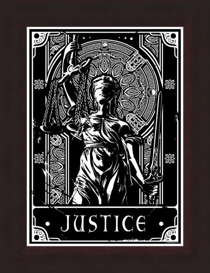 Framed Framed Justice - Deadly Tarot