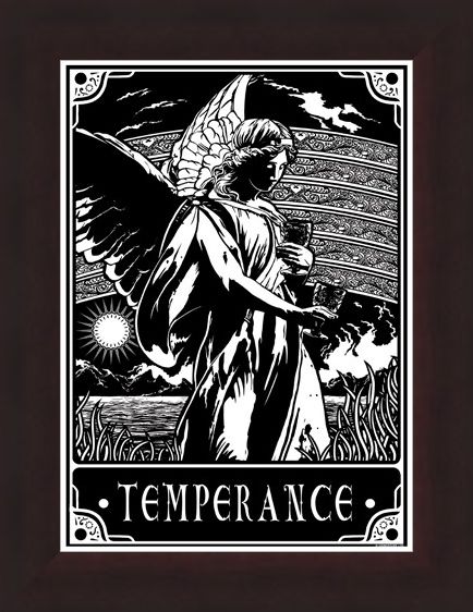 Framed Framed Temperance - Deadly Tarot