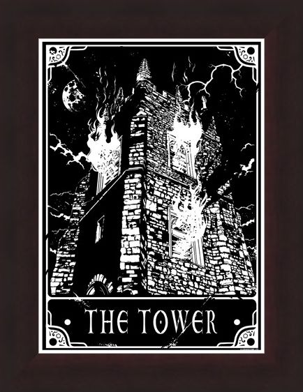 Framed Framed The Tower - Deadly Tarot