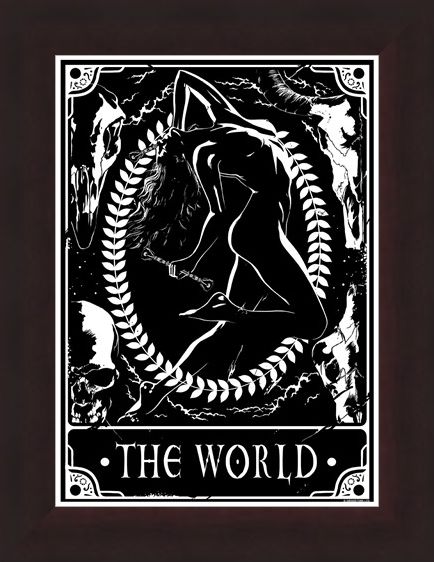 Framed Framed The World - Deadly Tarot