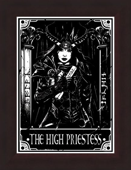 Framed Framed The High Priestess - Deadly Tarot