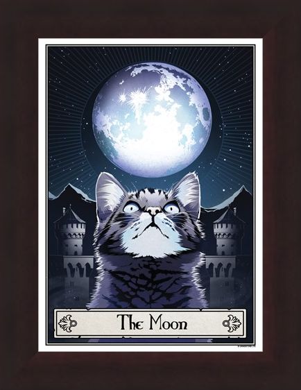Framed Framed The Moon - Deadly Tarot Felis
