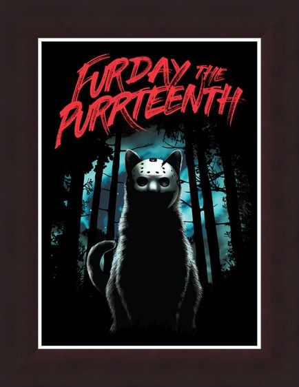 Framed Framed Furday The Purrteenth - Masked Moggie