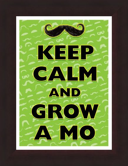 Framed Framed Keep Calm & Grow A Mo - Keep Calm & Carry On
