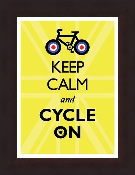 Framed Framed Keep Calm & Cycle On - Keep Calm & Carry On