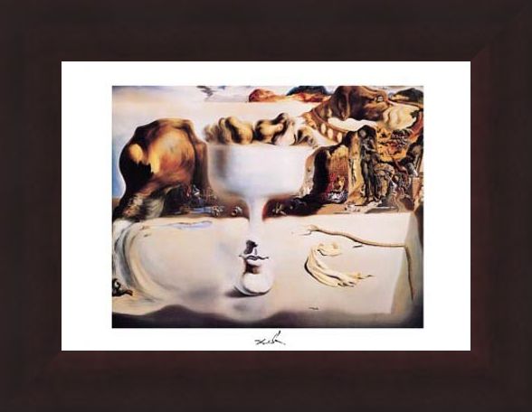 Framed Framed Apparition of a Face and Fruitdish, 1938 - Salvador Dali