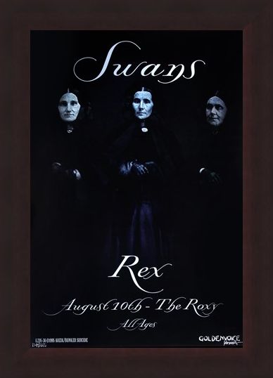 Framed Framed Swans at the Roxy - Frank Kozik