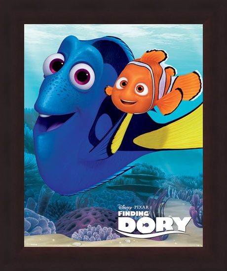 Framed Framed Dory And Nemo - Finding Dory