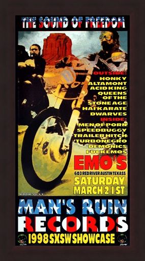 Framed Framed Man's Ruin Records 1998 SXSW Showcase - Frank Kozik