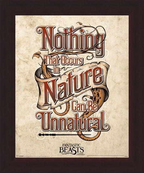 Framed Framed Nothing That Occurs In Nature... - Fantastic Beasts & Where To Find Them